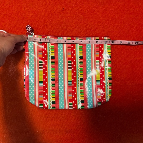 Lou Harvey vibrant multicolored travel cosmetics bag pouch NWT - Picture 6 of 7